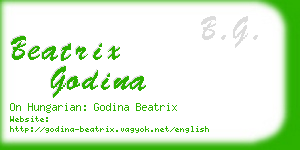 beatrix godina business card